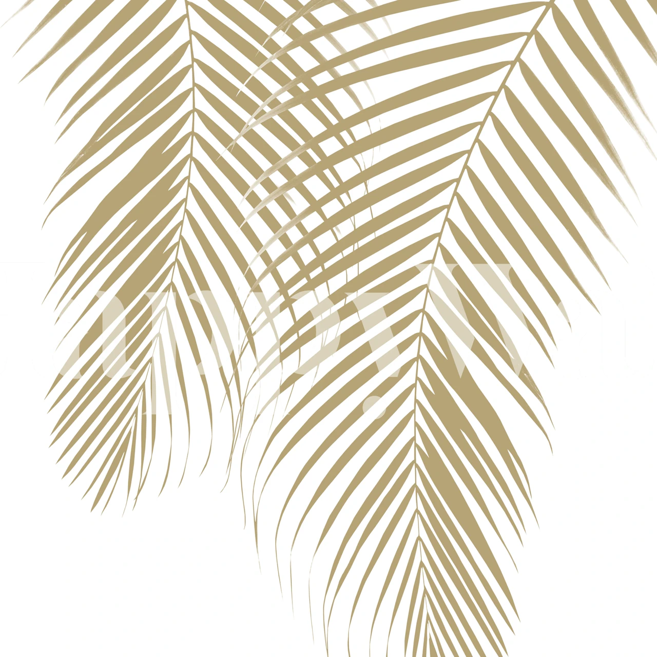 Zomerse Palm Leaves wallpaper in een kamer