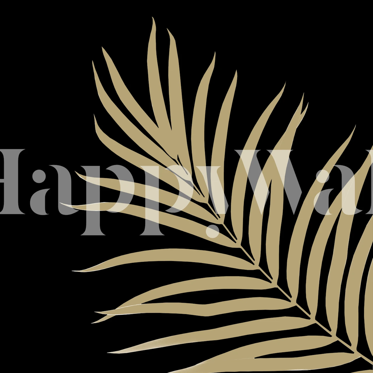 Tropical Palm Leaf 4 carta da parati in una stanza