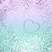 Sparkling MERMAID Heart 1 papiers peint