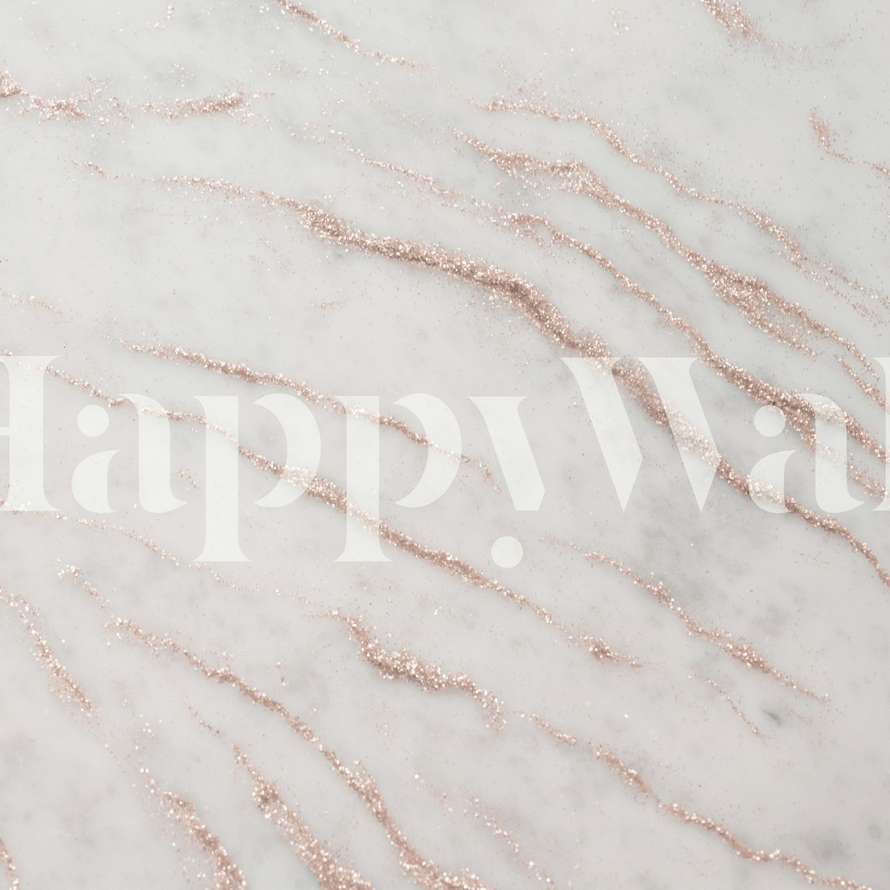 Κοντινό πλάνο μαρμάρινης τοιχογραφίας με γκλίτερ ροζ χρυσό με περίπλοκες λεπτομέρειες φλέβας