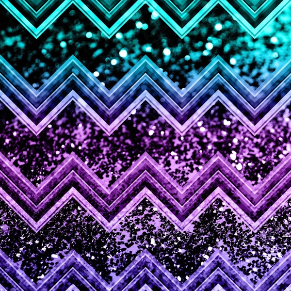 Unicorn Glitter Chevron 4