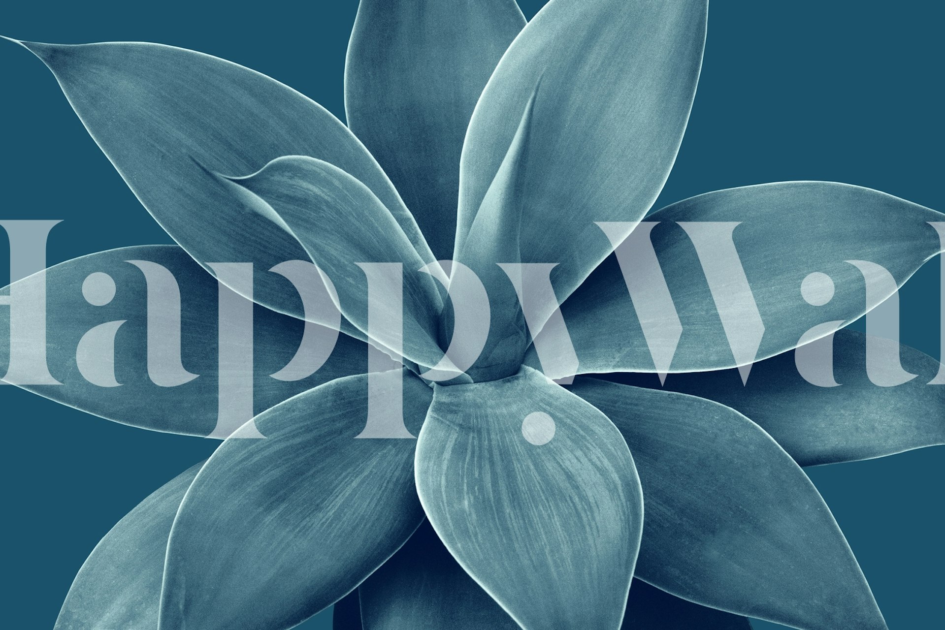 Ταπετσαρία Blue Agave Romance 1 σε ένα δωμάτιο