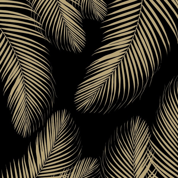 Palm Leaves Gold Cali Vibes 4