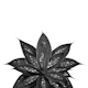 Black Agave Silver Glitter 1