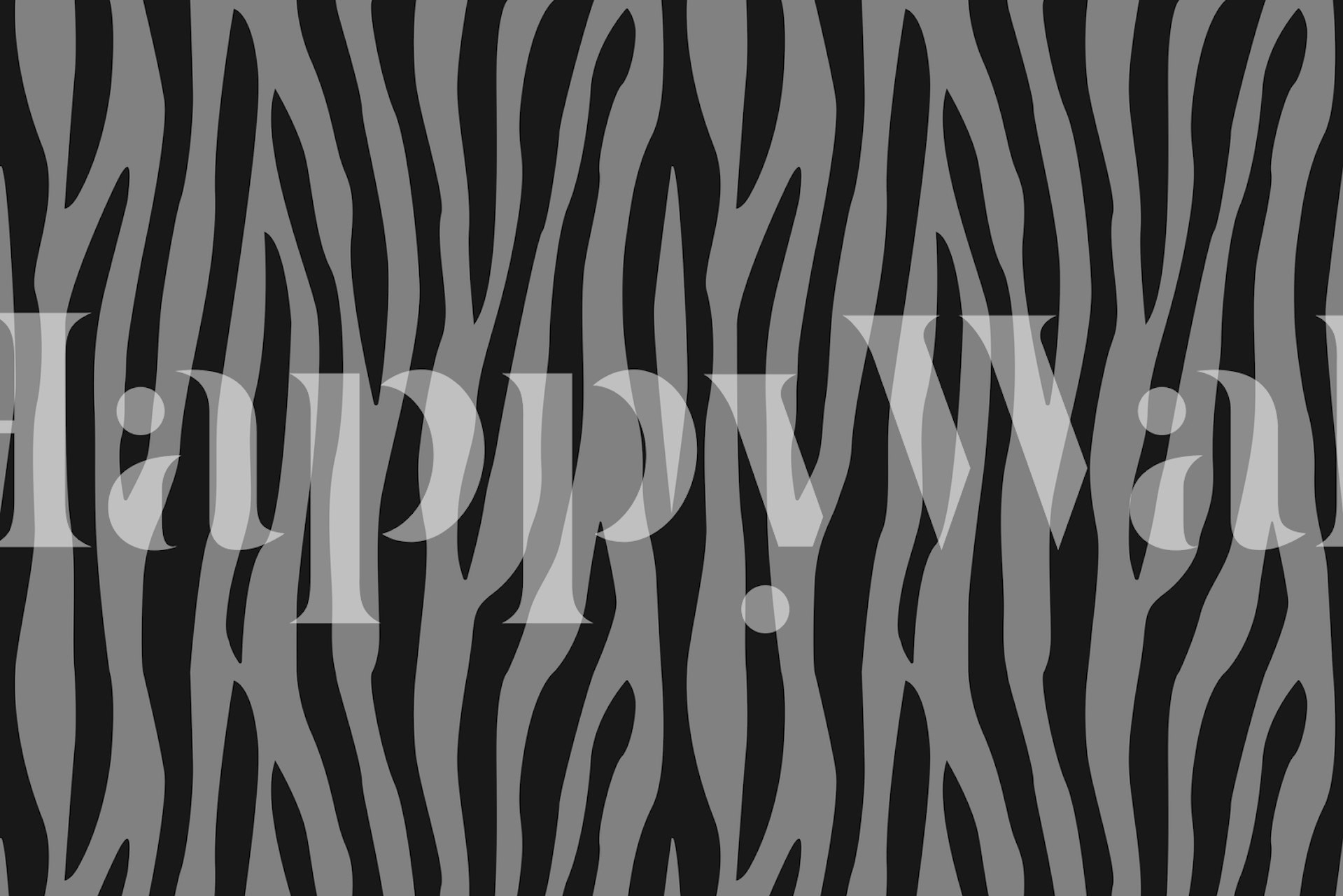 Black and grey zebra stripes wallpaper design