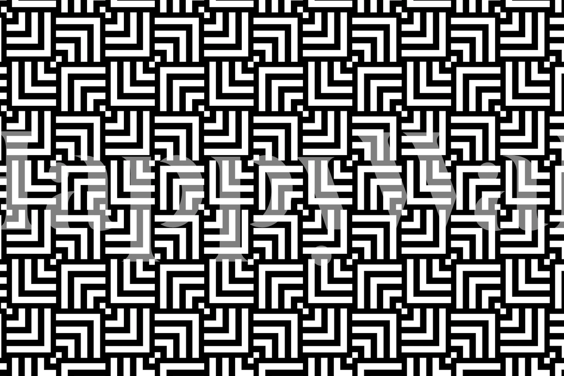 Diseño de papel tapiz Optical Illusion en blanco y negro