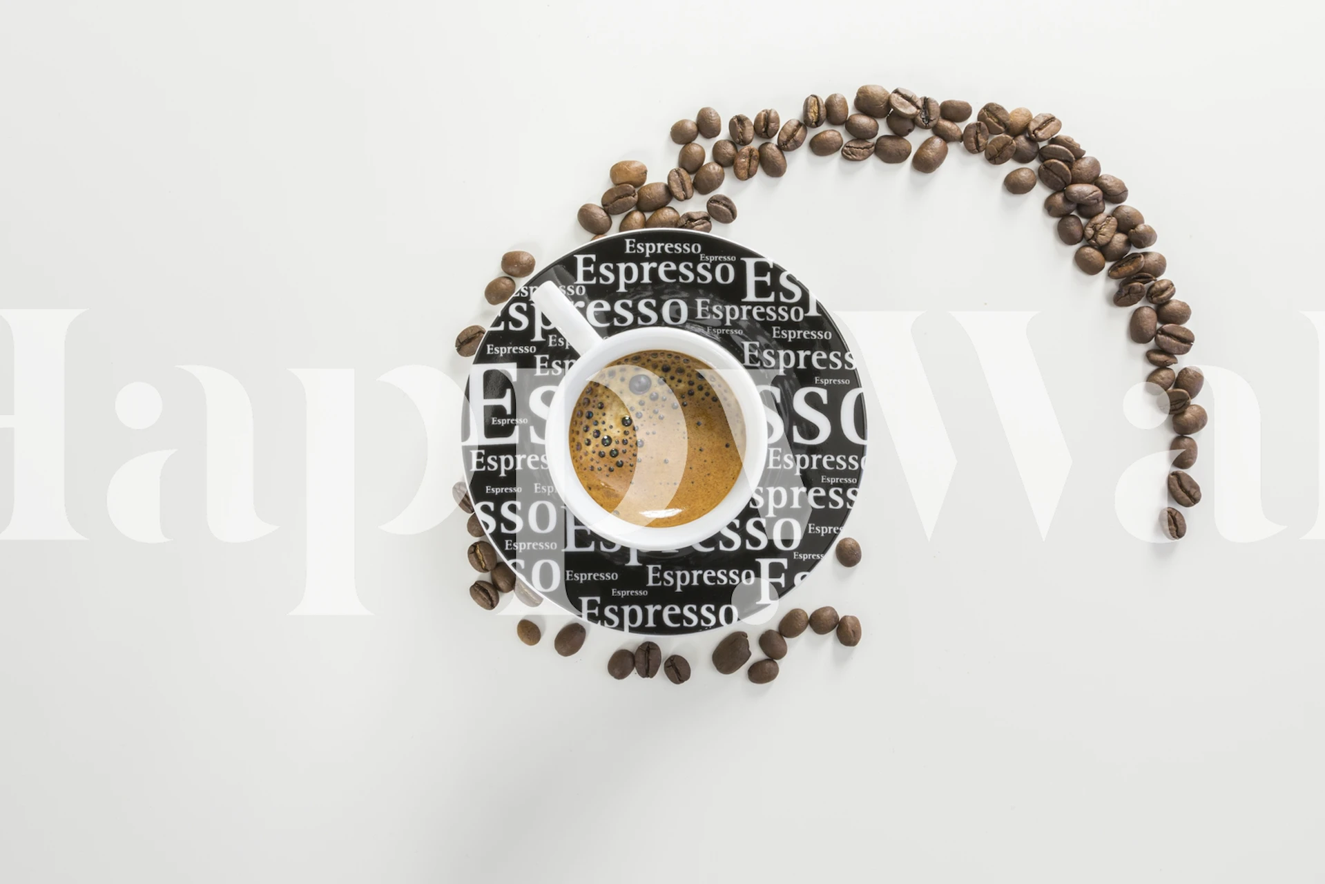 Papier peint Espresso bar dans un cadre cozy