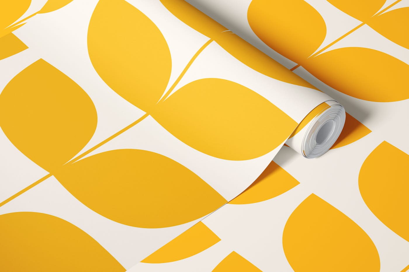 Danish Pattern Yellow wallpaper roll