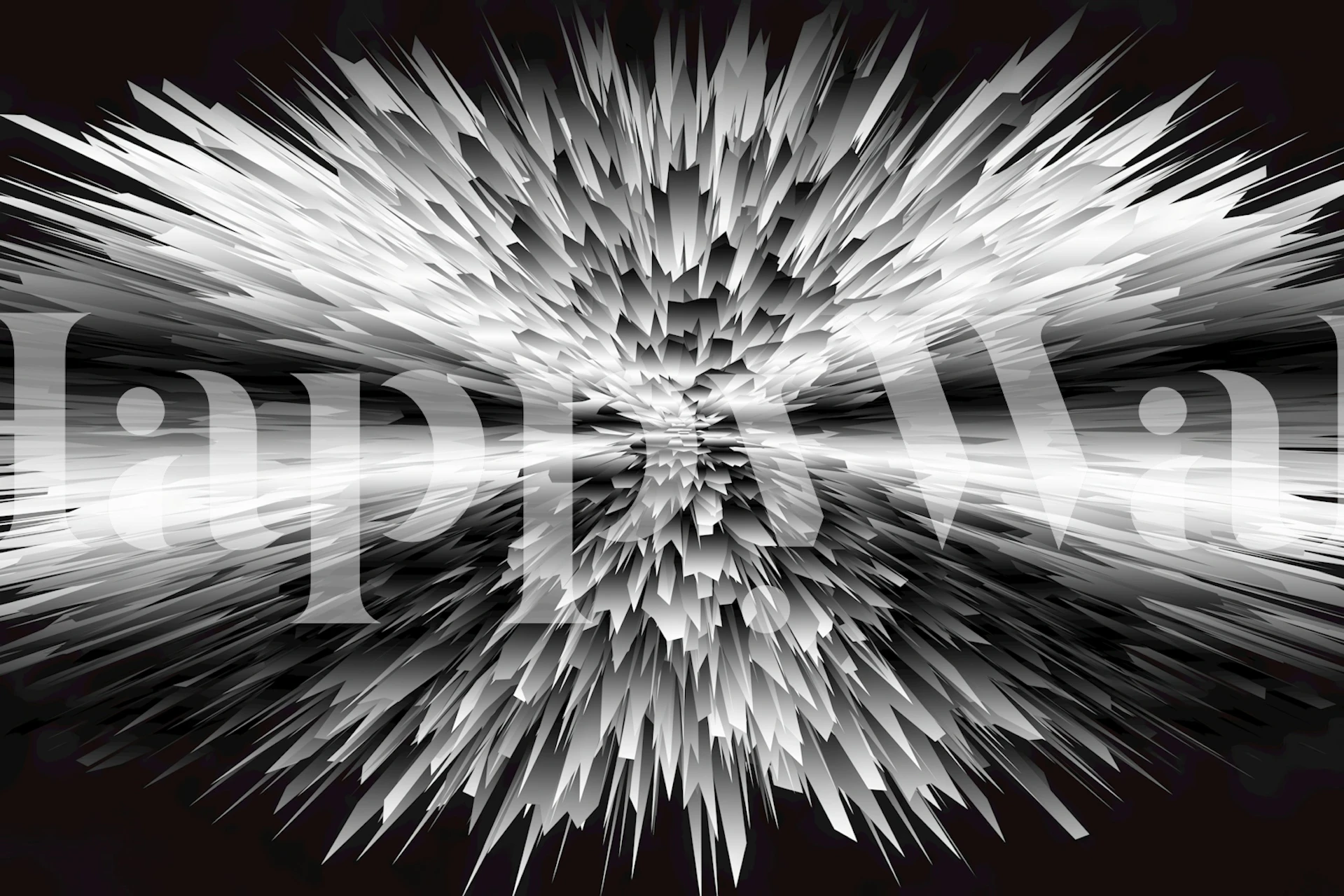 Papier peint Sun Rays Black And White dans une pièce