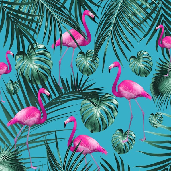 Tropical Flamingo Pattern 4