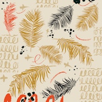 Leaf Punk Sand tapet