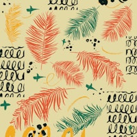 Leaf Punk Color tapet