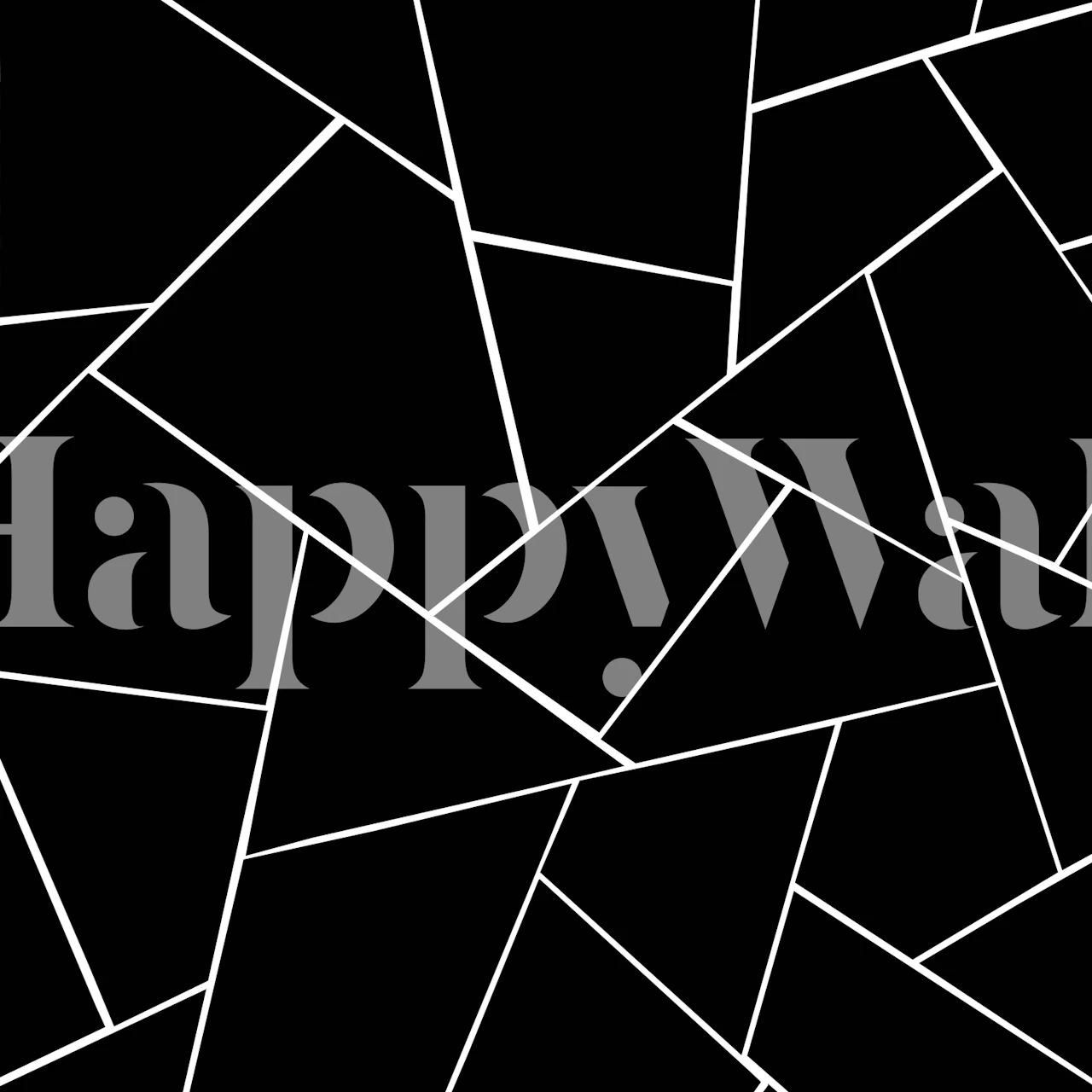 Black and white geometric pattern wallpaper