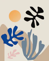 Matisse Inspired Garden tapete