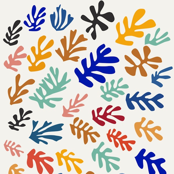 Matisse Inspired Colorful Leaf