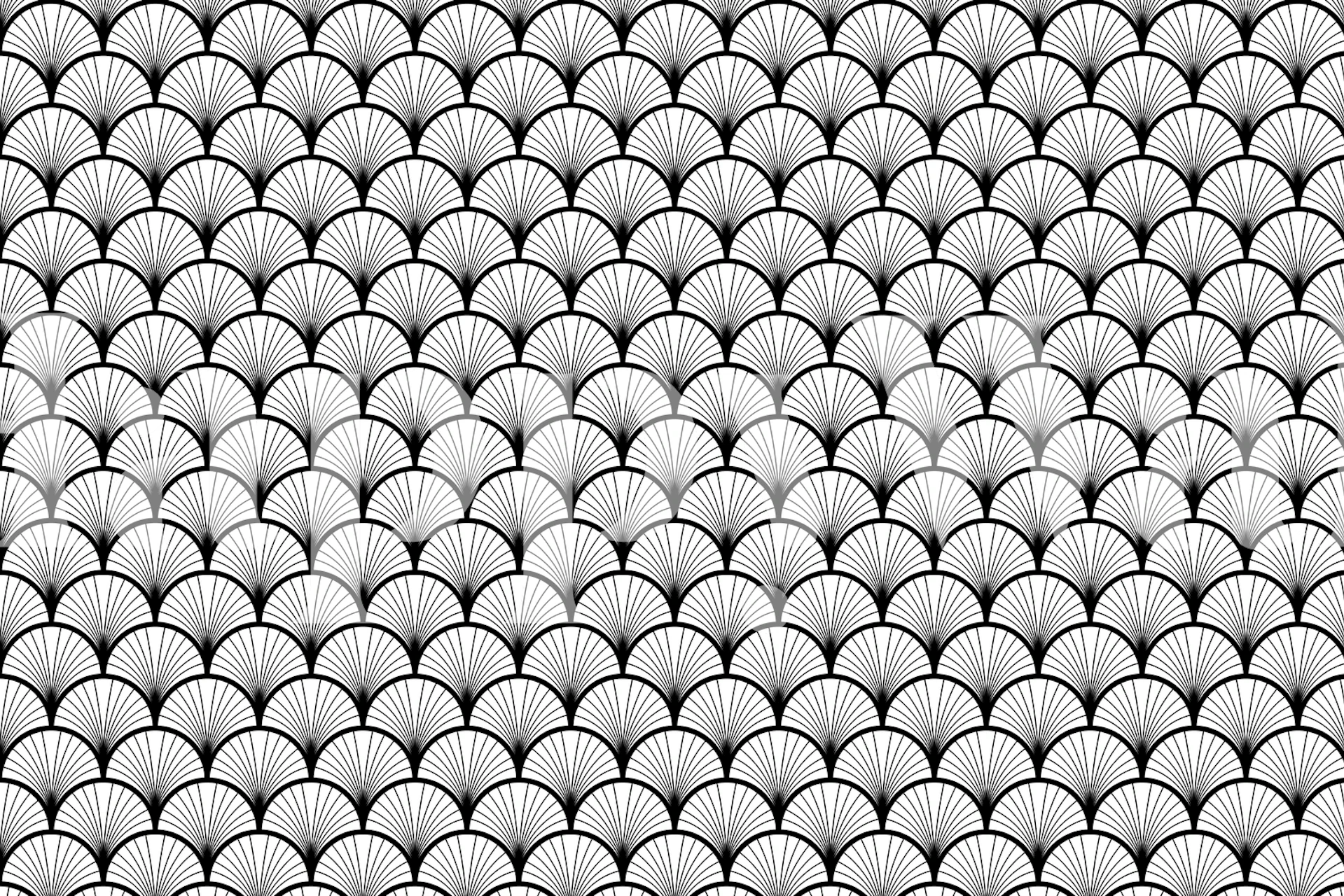 Vintage Art Deco Fan Design Tapet