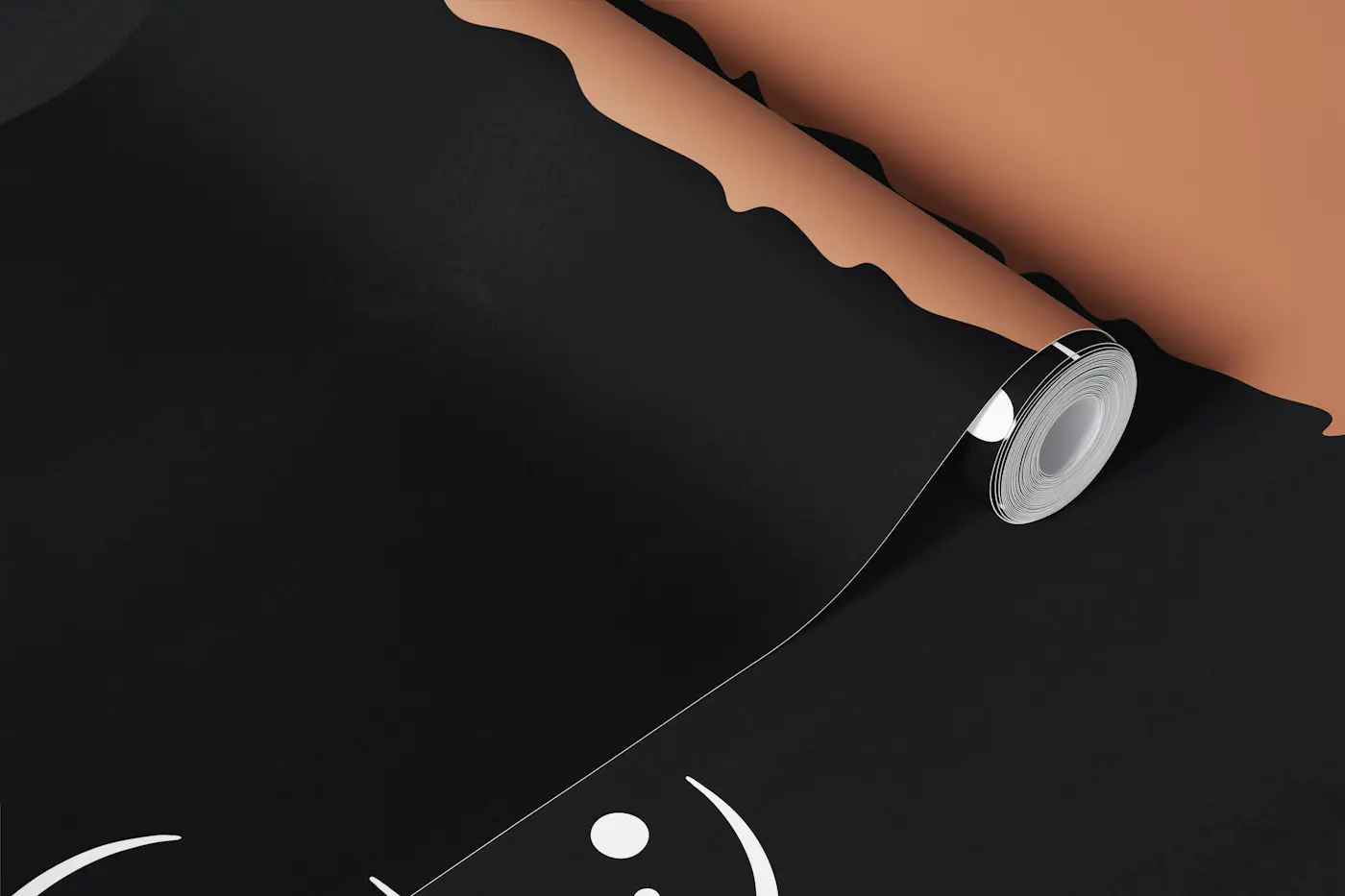 Black cat III wallpaper roll