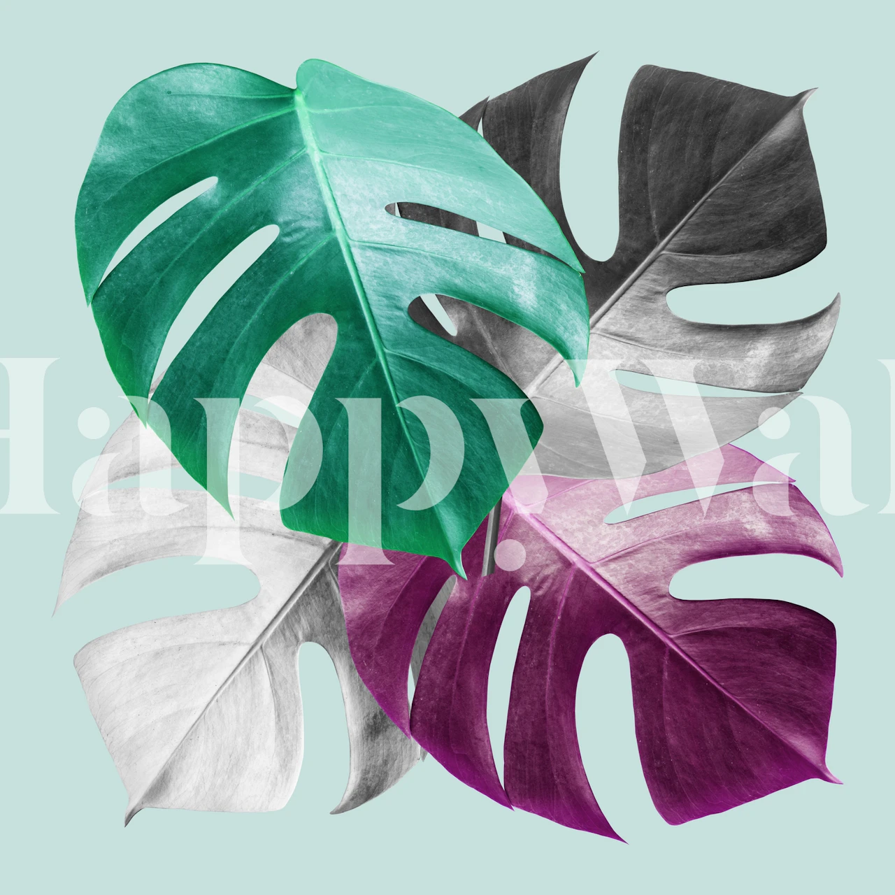 Floral wallpaper in a stylish room