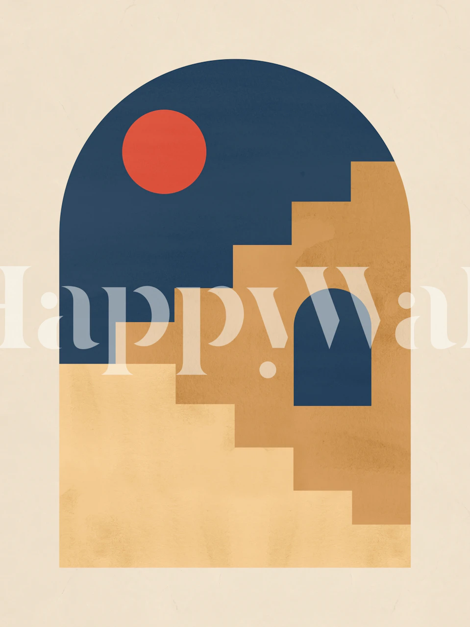 Greek world I tapetti, joka on esillä huoneessa