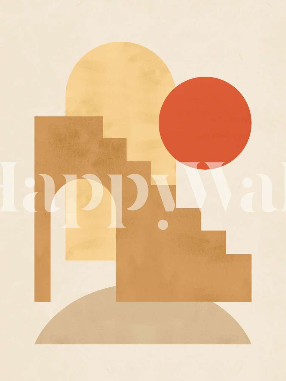 Minimalist place II wallpaper in a stylish room