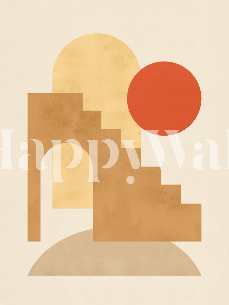 Minimalist place II wallpaper in a stylish room