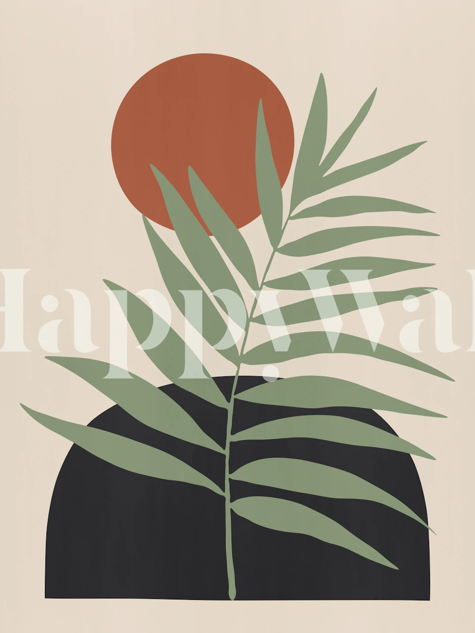 Organic nature IX wallpaper design in room