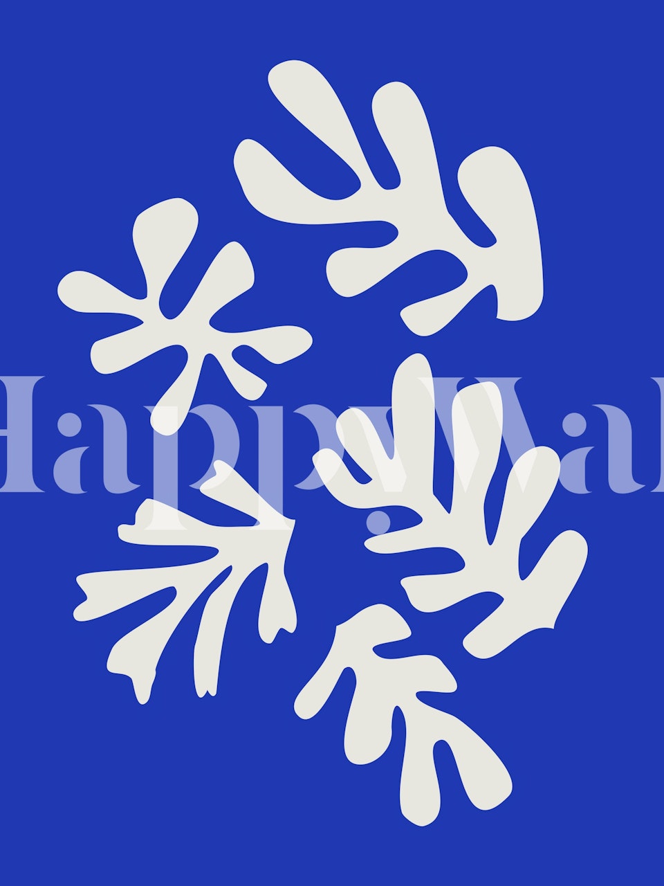 Inspired by Henry Matisse wallpaper design