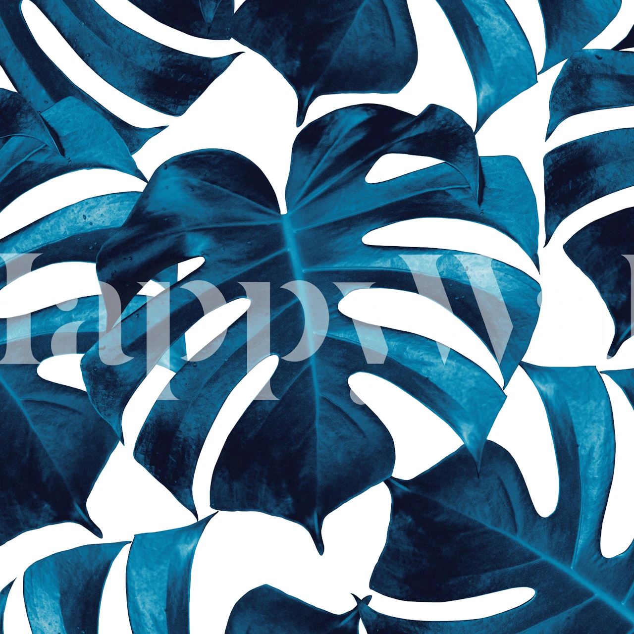 Tapeta Tropical Monstera Leaves v místnosti