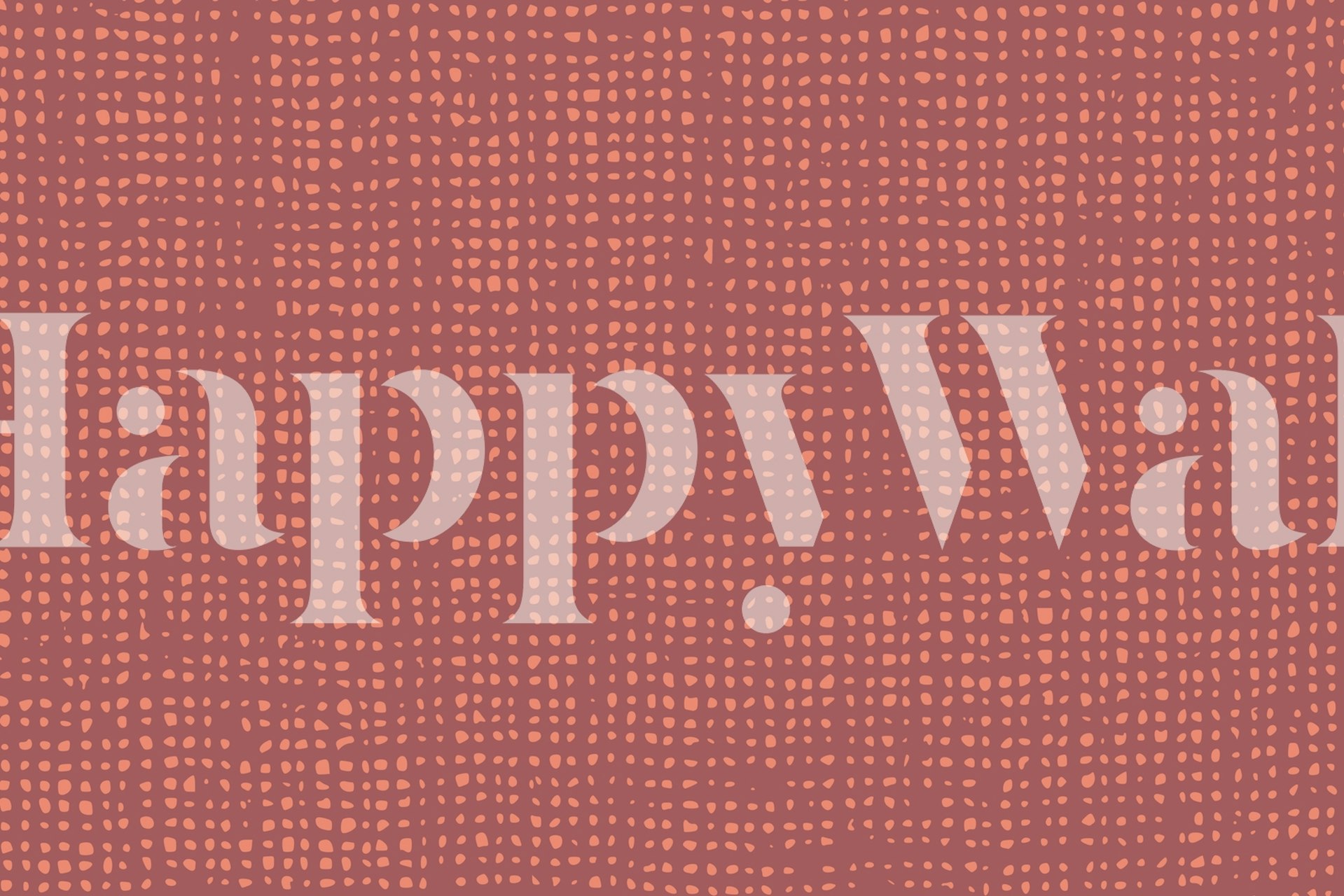 African Cloth Warm Colors wallpaper in a room