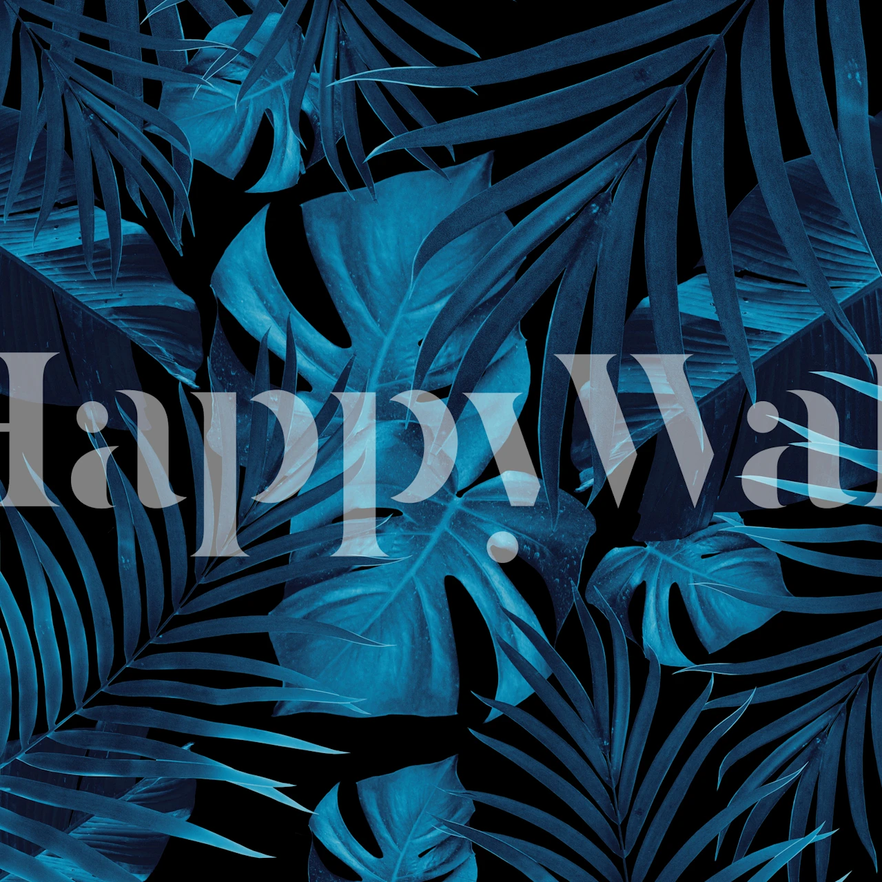 Tropical Jungle Night 2 wallpaper in a room