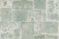 Bohemian Patchwork mint cream tapete