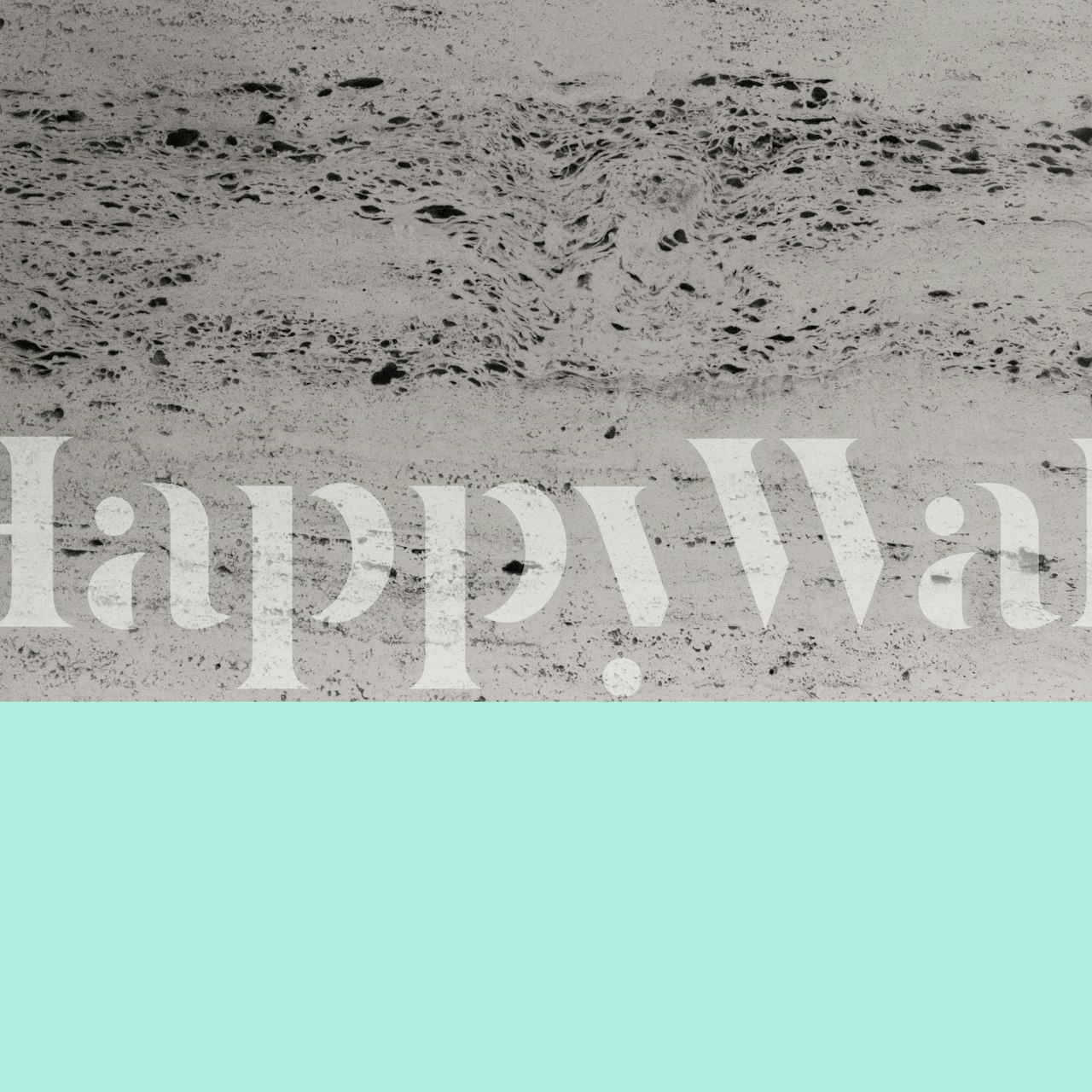 Bright mint wallpaper with concrete texture