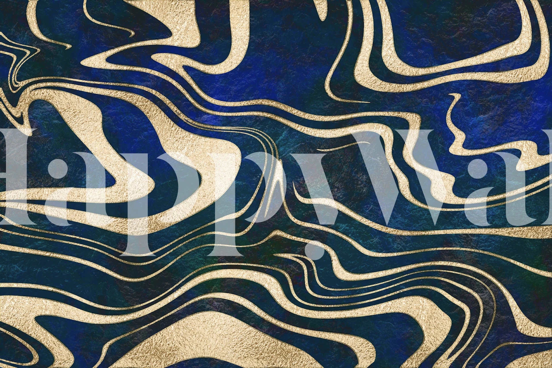 Oszałamiający wzór marmuru Lapis Lazuli w kolorze błękitnego złota, bogaty w głębokie błękity i połyskujące odcienie złota na fototapety