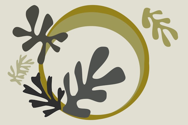 Abstract Leaves Henry Matisse Style