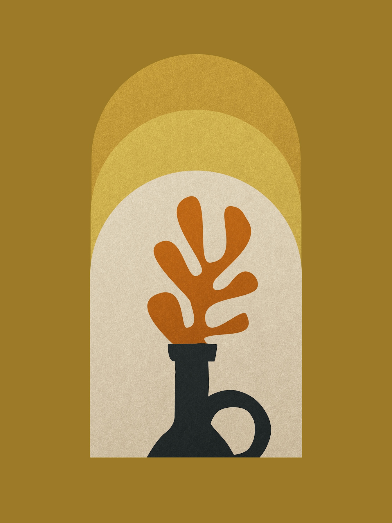 Vintage Flower Vase Wallpaper | Happywall