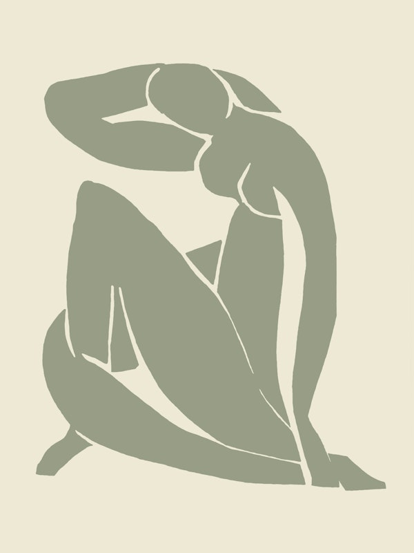 Green Nude Matisse Style