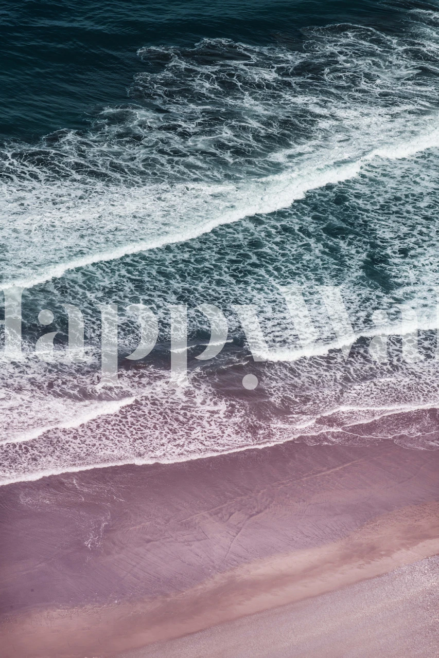 Atlantic Ocean wallpaper in a modern room