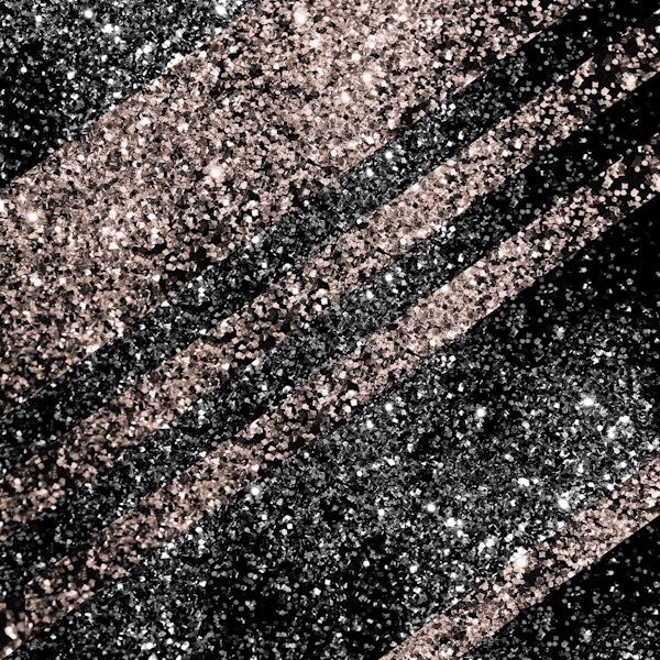 Rose Gold Black Glitter 1