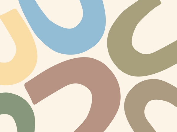 Peaceful Rainbow on Beige Tan