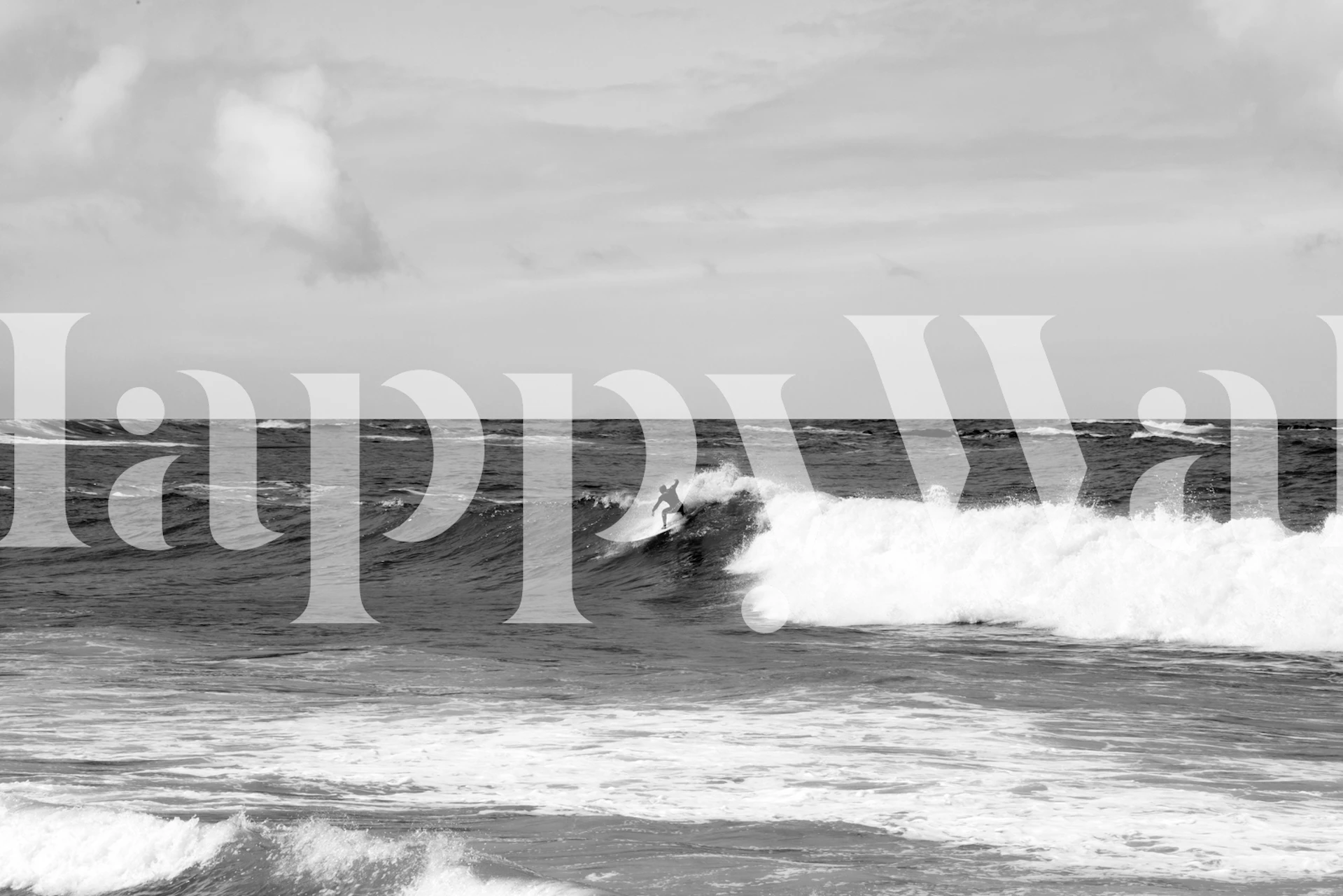 Tapetdesign av en Surfer Riding the Wave 2