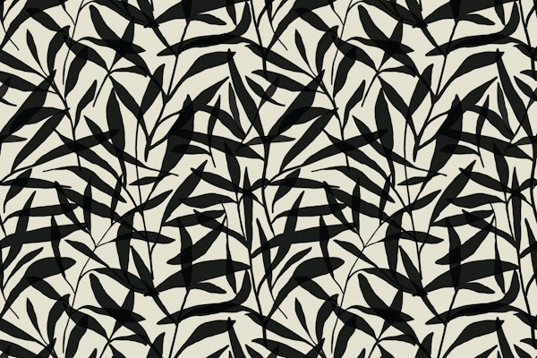 Black White Organic Pattern