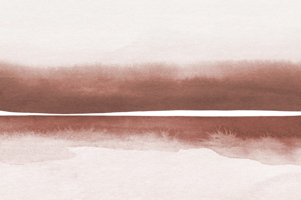 Watercolor landscape - terra