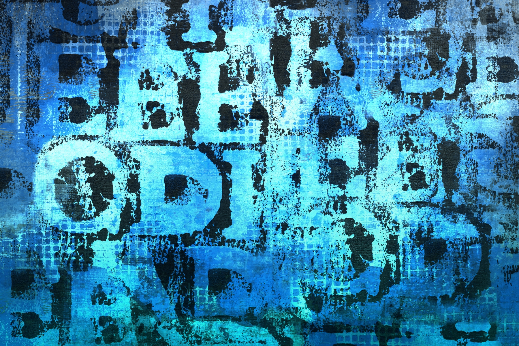 Blue Grunge Typography Wallpaper Abstract Wallpaper Happywall