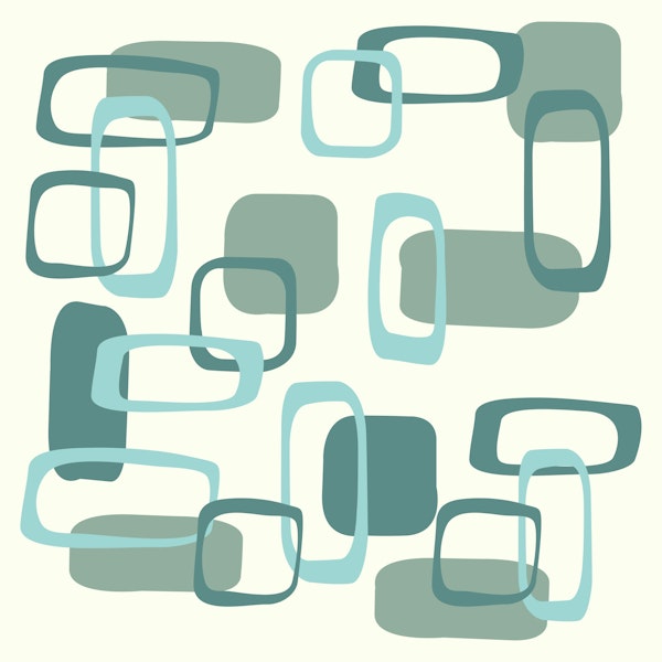 Mid Century Squares Pattern II