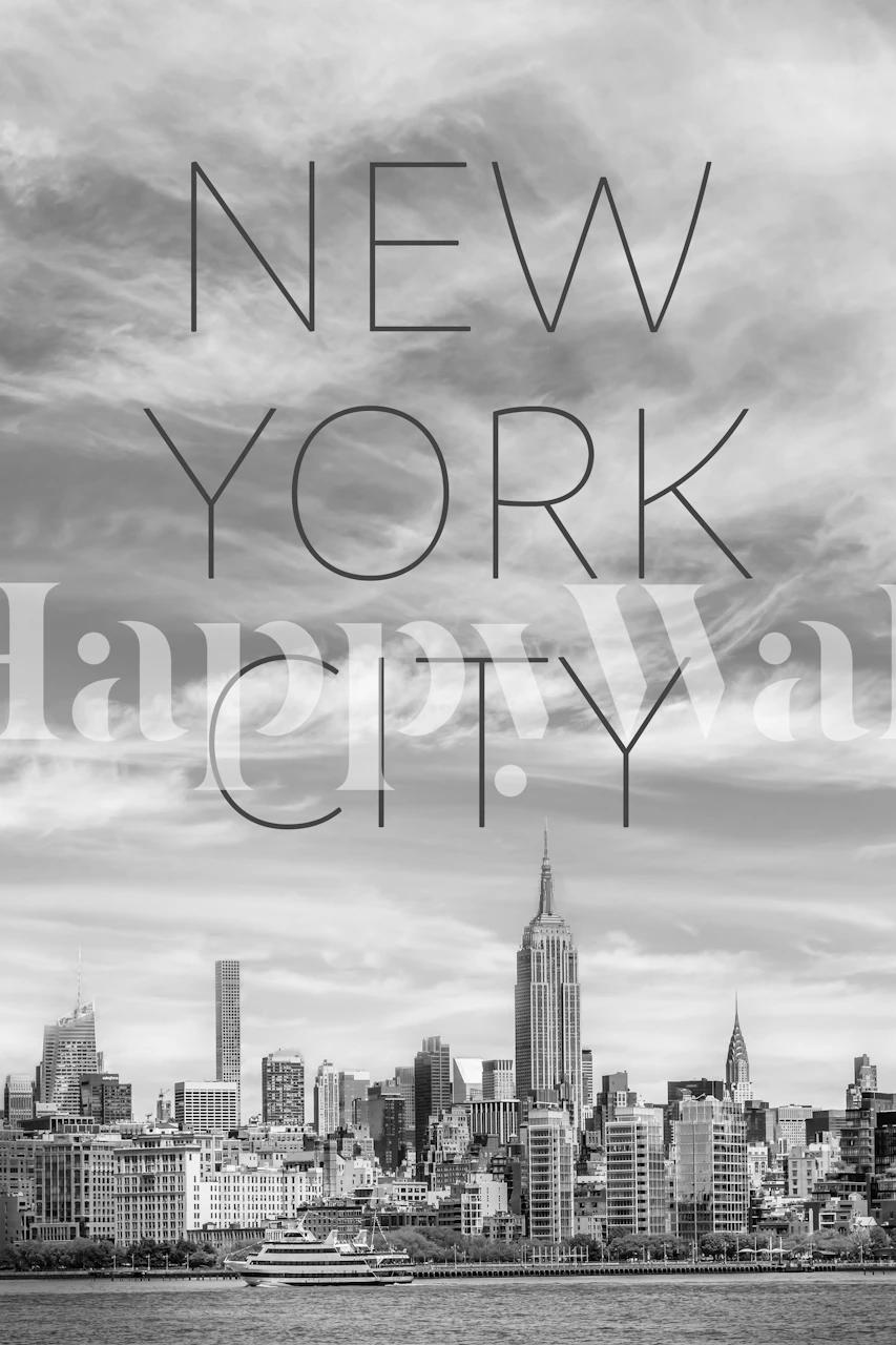 papel de parede NYC Midtown Manhattan em um quarto