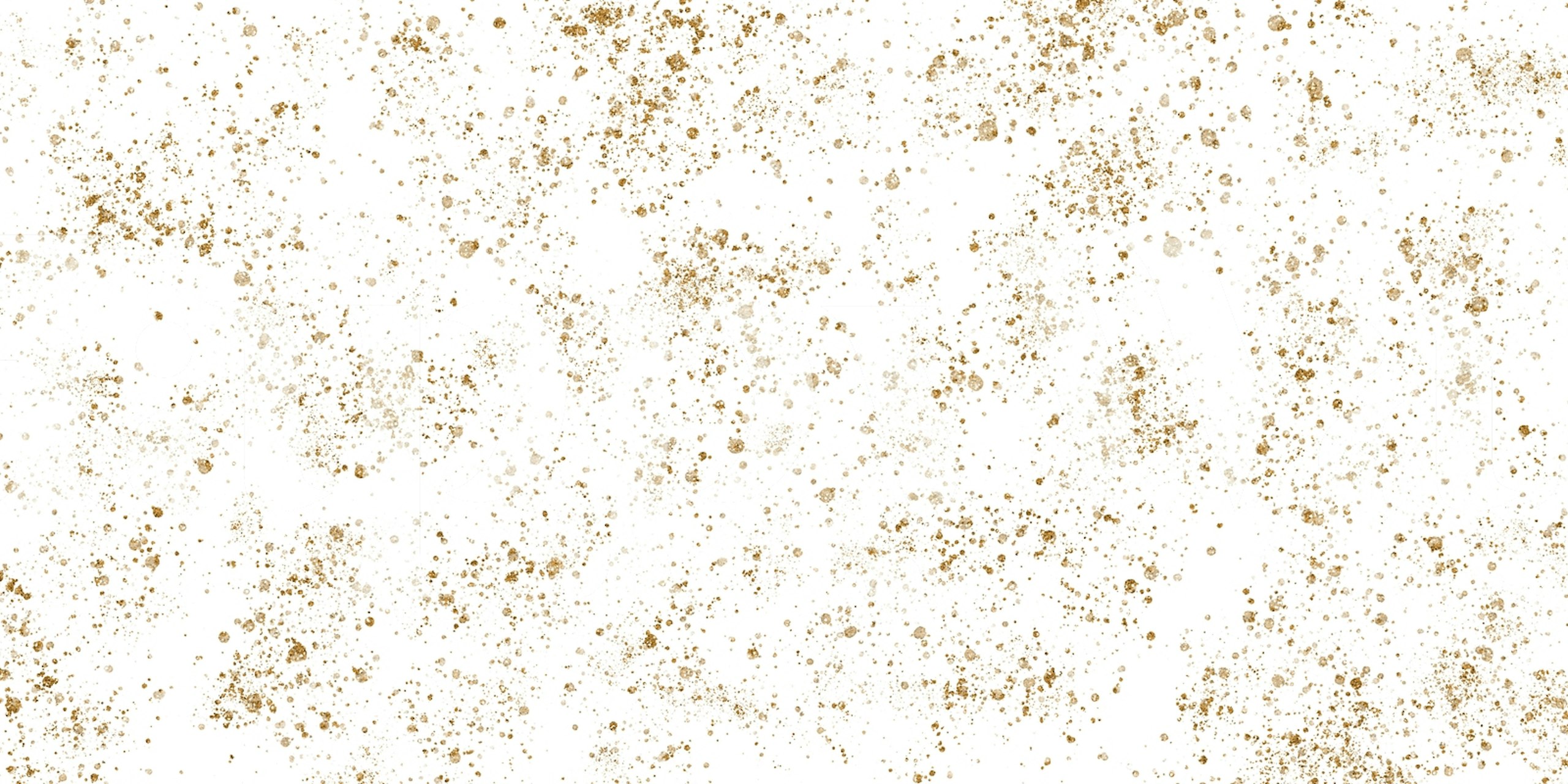 Gold and white splatter pattern wallpaper