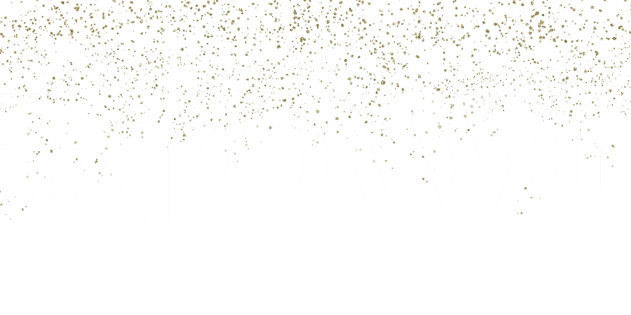 Gold droplets on white background wallpaper