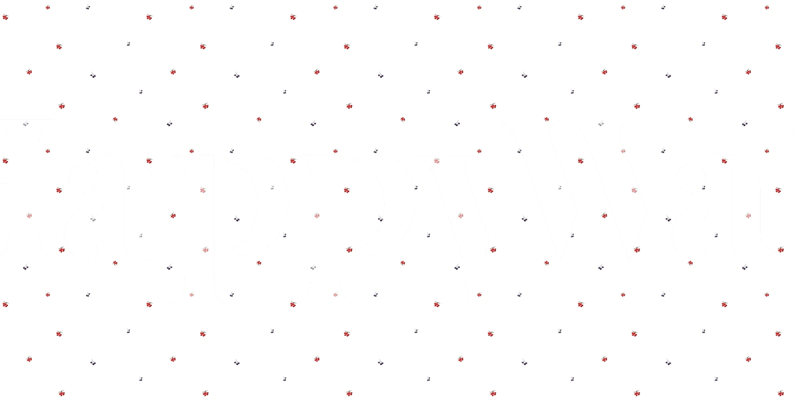 Small red flowers on a white background floral wallpaper