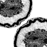 Gray Black Agate Glitter 2 papel de parede