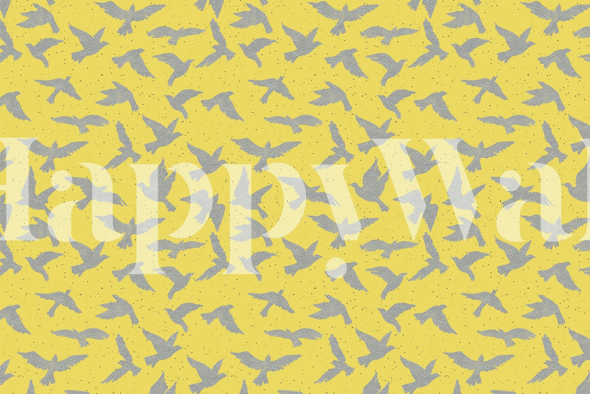 Patrón de pájaros en una habitación